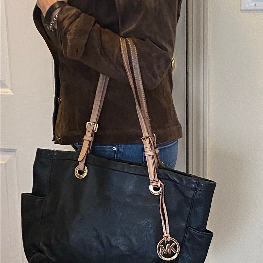 Michael Kors Black Leather Tote